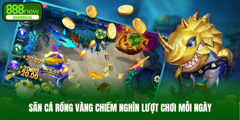 Săn cá rồng vàng chiếm nghìn lượt chơi mỗi ngày